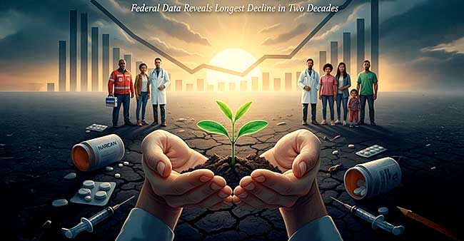 Drug Death Decline 2025